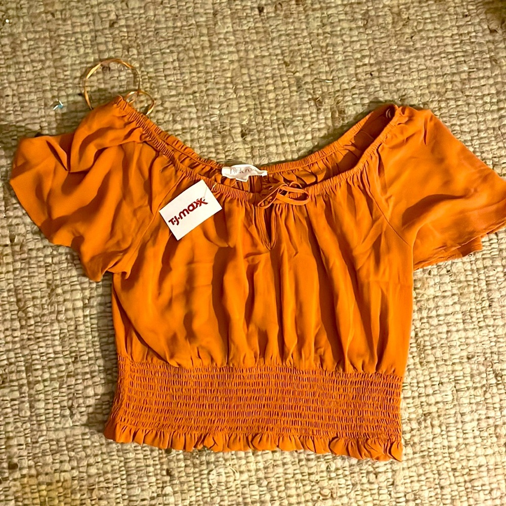 Pink Rose Top NEVER WORN